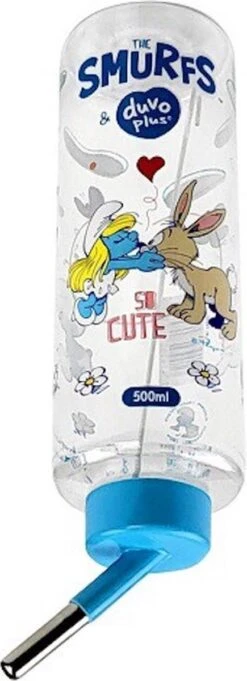 Drinkfles Smurfin 500ml Transparant