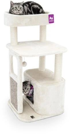 Petrebels Little Rock 99 Krabpaal – Creme – 50 X 50 X 99 Cm – Stabiel