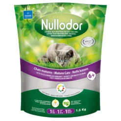 Nullodor Mature Cats Kattenbakvulling – Voordeelpakket: 3 X 1,5 Kg