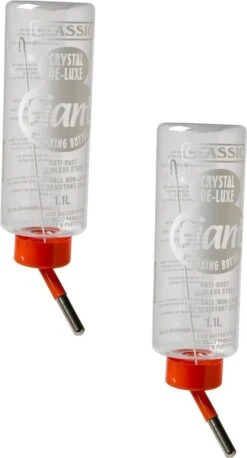 Classic Drinkfles Konijn Plastic – Waterfontein – 2 X 1 L