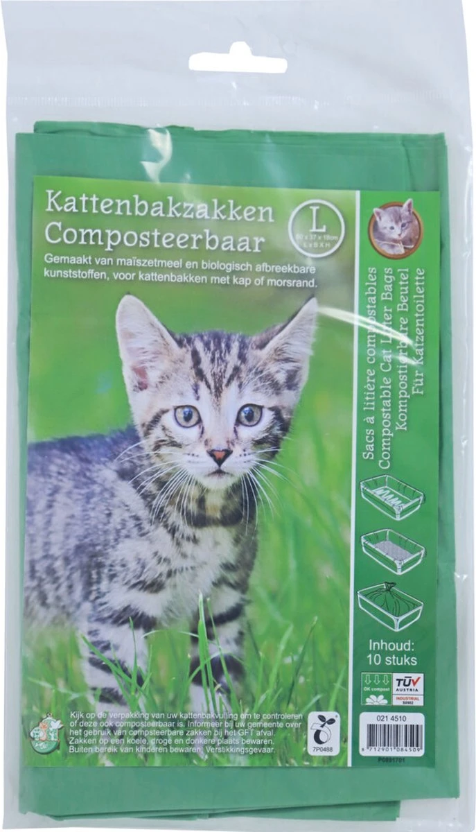 Boon Kattenbakzak Composteerbaar Large 10 Stuks 3 Boon Kattenbakzak Composteerbaar Large 10 Stuks