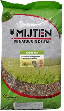 Konijnenvoer – Rabby Mix – Konijnenmengeling – Mijten 15 Kg