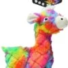 FantaZoo Alpaca Kleurrijke En Gerecyclede Honden Knuffel – Zeer Stevig, Zacht En Duurzaam – Maat L 32x16cm – Geschikt Voor Medium Hond