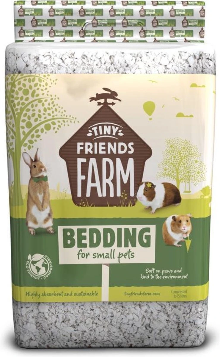 Tiny Friends Farm Bodembedekker Stro 15 Liter 3 Tiny Friends Farm Bodembedekker Stro 15 Liter