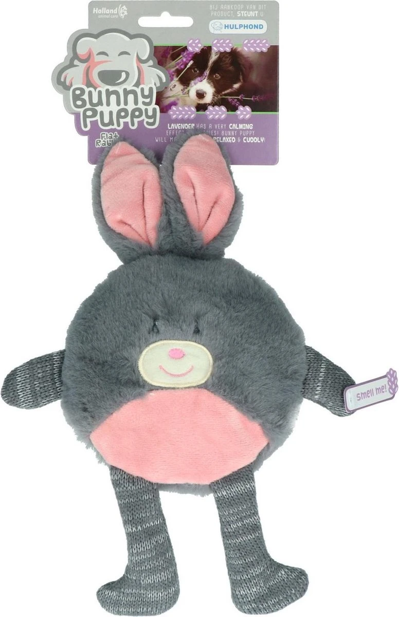 Bunny Puppy Flat Rabbit – Hondenknuffel – Kalmerend – Grijs – 17 X 19 X 3 Cm 3 Bunny Puppy Flat Rabbit – Hondenknuffel – Kalmerend – Grijs – 17 X 19 X 3 Cm