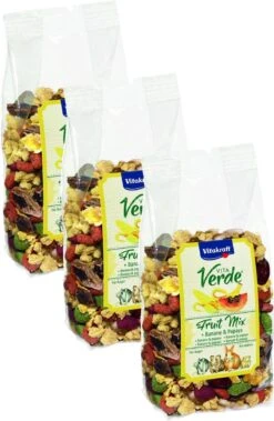 Vitakraft Vita-Verde Happy Frutti – Knaagdiersnack – 3 X 200 G