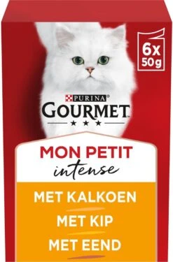Gourmet Mon Petit Intense – Kattenvoer Natvoer – Gevogelte – 48 X 50g