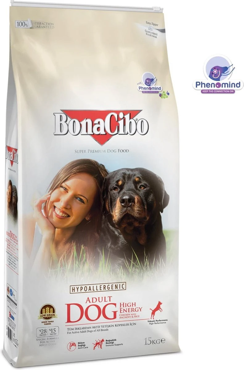 Bonacibo Dog High Energy – Hypoallergeen Hondenvoer – 15 Kg 3 Bonacibo Dog High Energy – Hypoallergeen Hondenvoer – 15 Kg