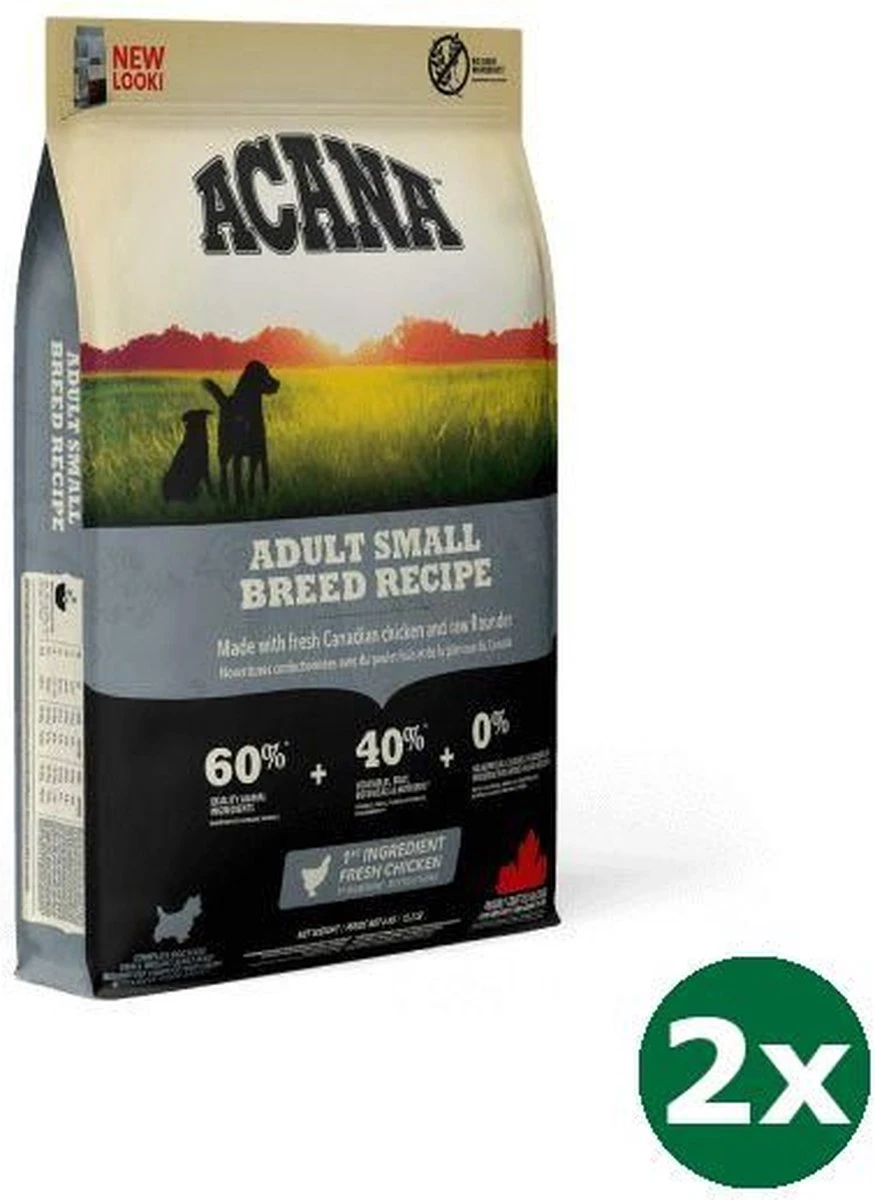 2×340 Gr Acana Dog Adult Small Breed Hondenvoer 3 2×340 Gr Acana Dog Adult Small Breed Hondenvoer