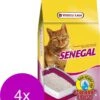 Versele-Laga Senegal Roomwitte Kleikorrels 12 L – Kattenbakvulling – 4 X 12 L