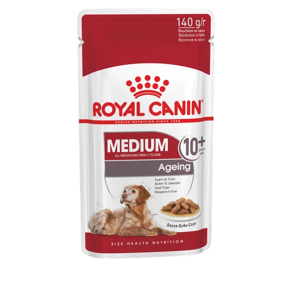 Royal Canin Medium Ageing 10+ Natvoer – Hondenvoer – 10×140 G 3 Royal Canin Medium Ageing 10+ Natvoer – Hondenvoer – 10×140 G