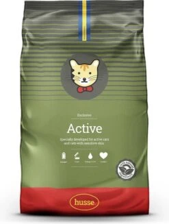 Husse Exclusive Active – Kattenvoer – 3 X 2 Kg