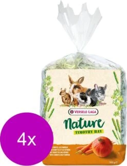 Versele-Laga Nature Timothy Hay – Ruwvoer – 4 X Wortel Pompoen 500 G