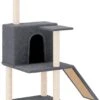 La Dolce Vita – Kattenmeubel Met Sisal Krabpalen 109 Cm Donkergrijs