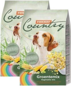 2×6 Kg Fokker Country Groentemix Hondenvoer
