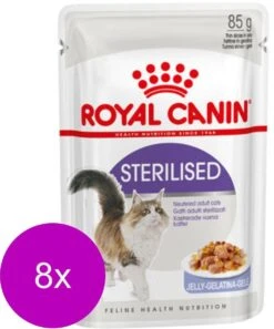 Royal Canin Sterilised In Jelly – Kattenvoer – 8 X 12×85 G