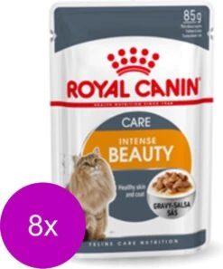 Royal Canin Fhn Adult Intense Beauty Mp Pouch – Kattenvoer – 8 X 12×85 G
