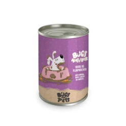 Bugsforpets Bugs Hondenvoer – Blik – Meelworm Rode Linzen – 6×400 G