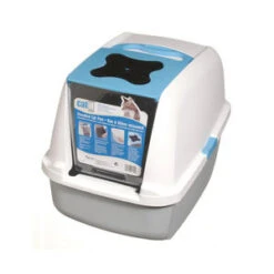 Catit Kattenbak Met Dak – 55 X 40 X 45 Cm – Blauw